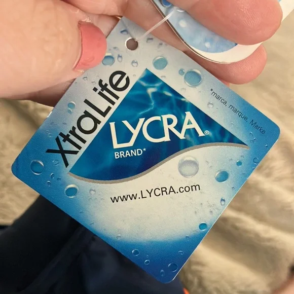 NWT Sporti Piped Splice Wide Strap One Piece Swimsuit, size 40 - Picture 7 of 12